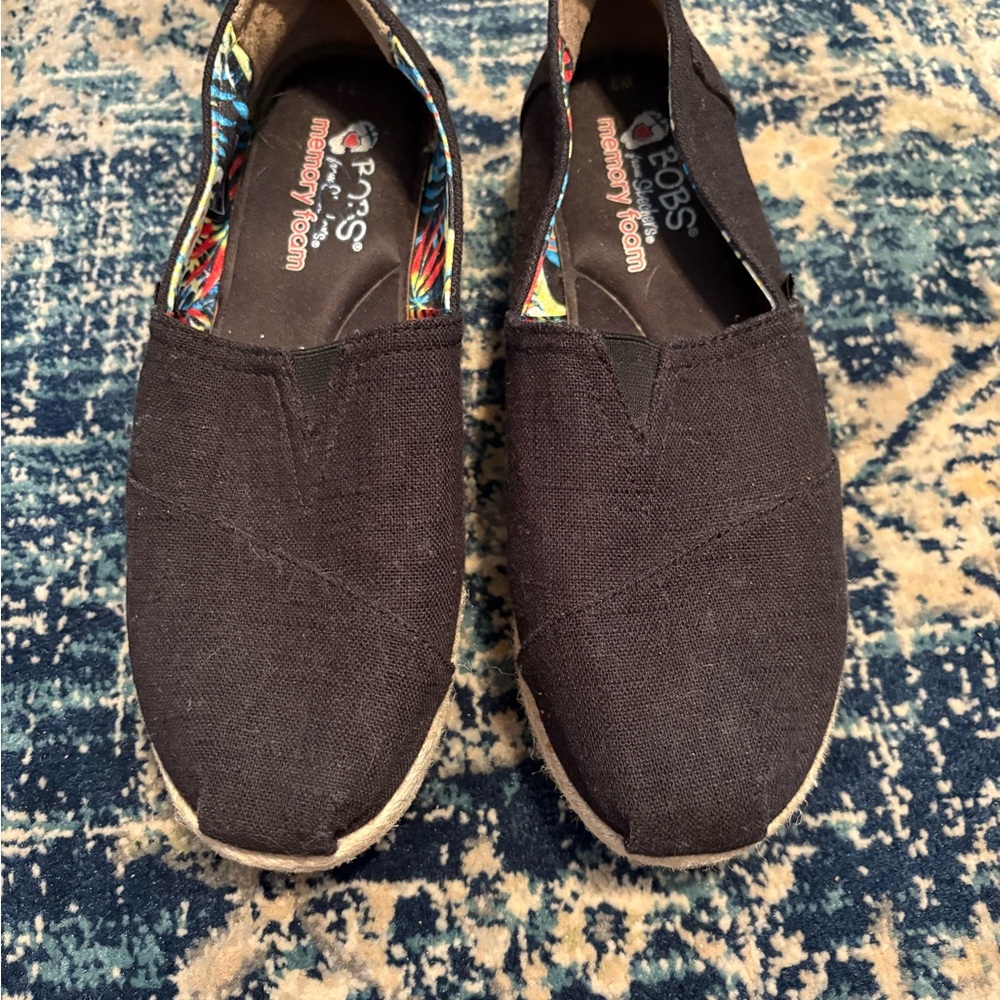 Bob’s Black Espadrilles Size 9